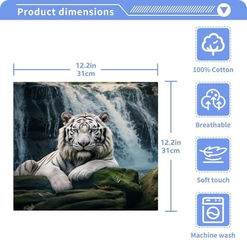 Stylish Tiger Portrait Towels