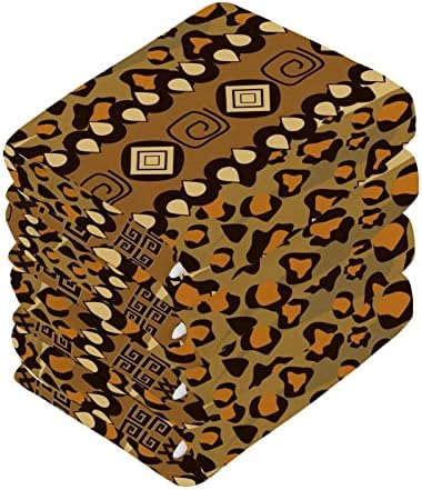 WELLDAY African Cheetah Skin Washcloths 2 Pack