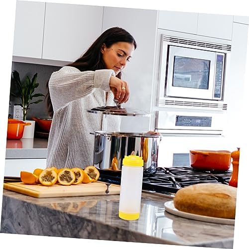 Dual Nozzle Squeeze Bottles for Ketchup Salad Dressing