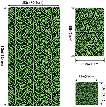 St Patricks Day Shamrock Bathroom Towel Set Collectible Luxurious Microfiber Dish Towels