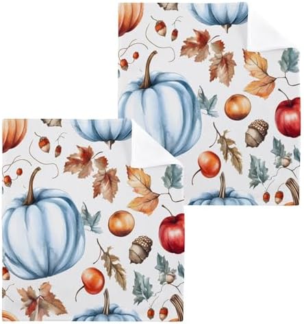 Xigua Watercolor Autumn 12x12 inch Washcloth Set