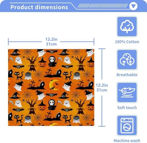 Seamless Halloween Face Towels - bath beyond