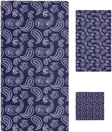 Ethnic Style Indigo Bath Towels Set