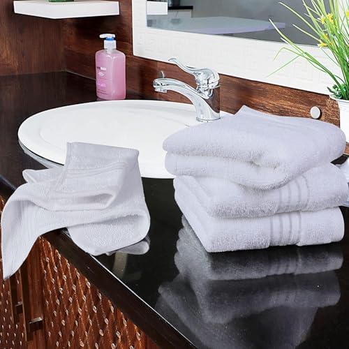 Effortless Clean 12 x 12 Inch Set Diamond Terry Cotton Washcloths