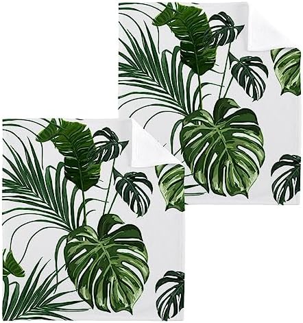 ALAZA Palm Leaves Tropical Towels Set