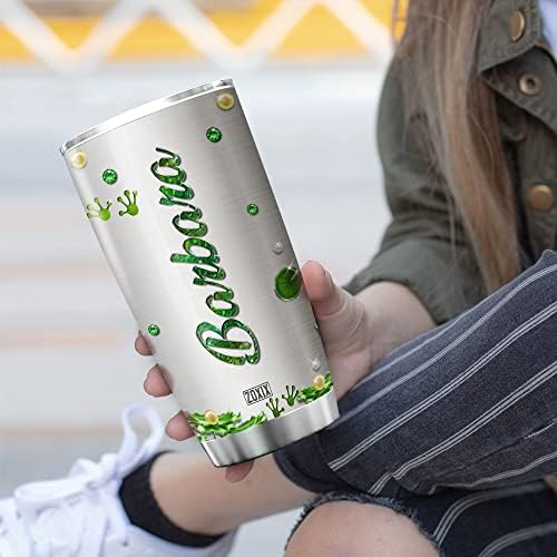 ZOXIX Just A Girl Who Loves Frogs Personalized Name Tumbler