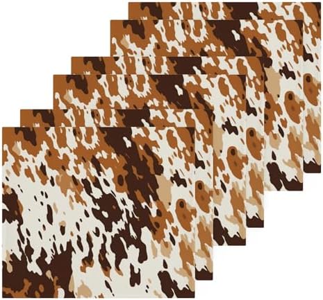xigua Cow Print Washcloths Towels
