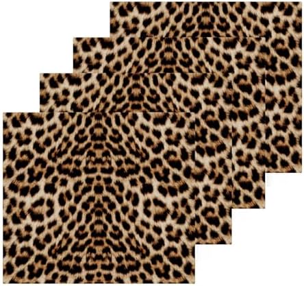 Leopard Print Bath WashCloths