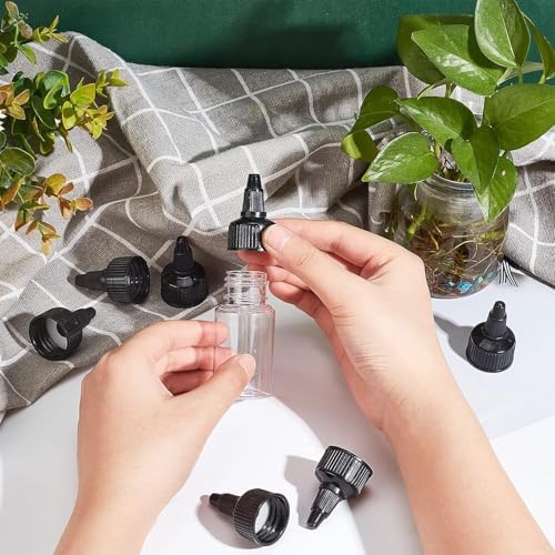 50-Piece Set of Durable Plastic Squeeze Bottle Caps