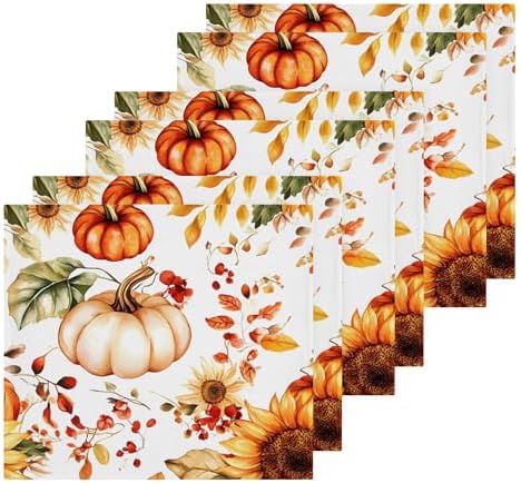 autumn watercolor washcloths set - multi purpose