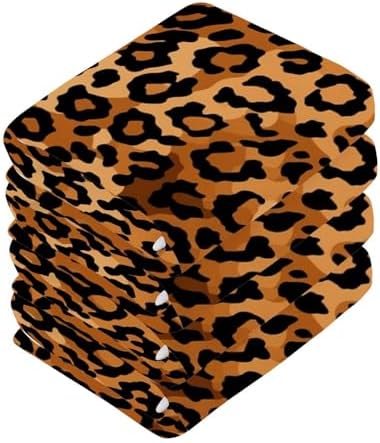 Leopard Print Washcloth Set