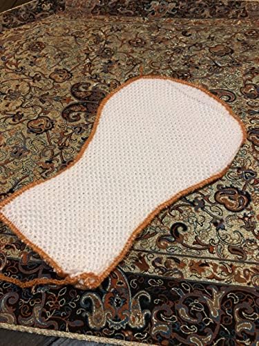 9x5 Handmade Woven Washcloth Leaf Soft Gentle