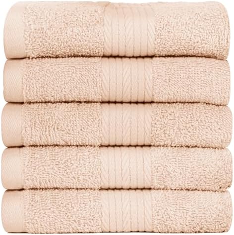 Perfect 5-Pack 12x12 Washcloths
