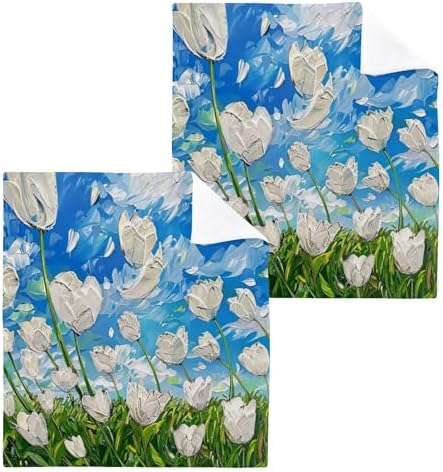 Premium Cotton Face Washcloths 4-Piece