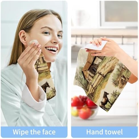 Xigua Farm Animals Washcloths