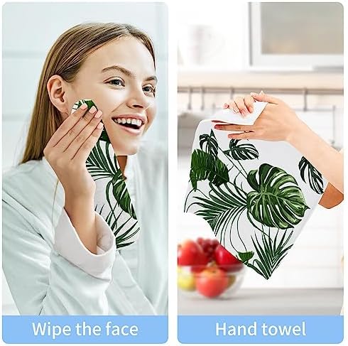 ALAZA Palm Leaves Tropical Towels Set