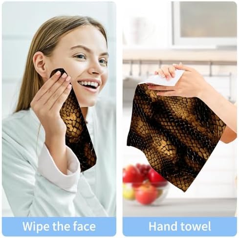 Snakeskin Pure Cotton Washcloths Set