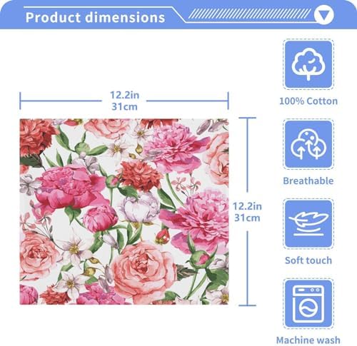 Fragrant Floral Washcloth Set