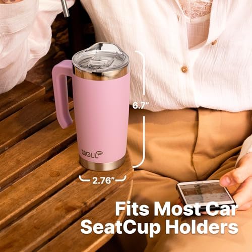20 oz Startle-Proof Travel Tumbler with Straw