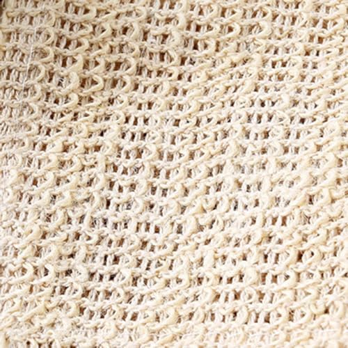 HiKin 2-Piece cotton linen body exfoliating scrub towel