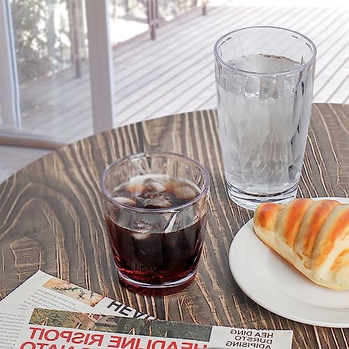 Topsky Reusable Plastic Cups Shatter-Proof Unbreakable Tumblers 10-16 oz