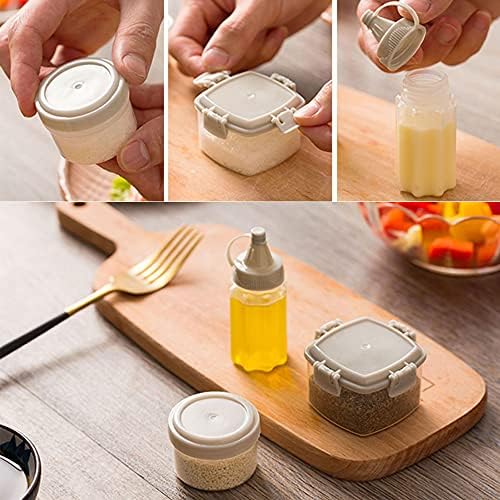 Convenience 8 Mini Squeeze Condiment Bottles for Every Day