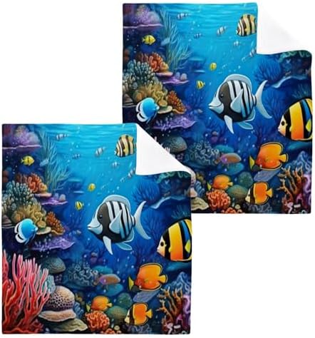 Kigai Ocean Fish Washcloth Set