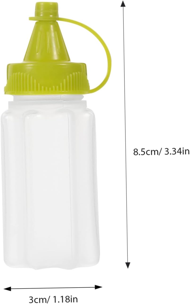 Villful 4-Pack Speedy Squeeze Bottles for Ketchup Salad Dressing More