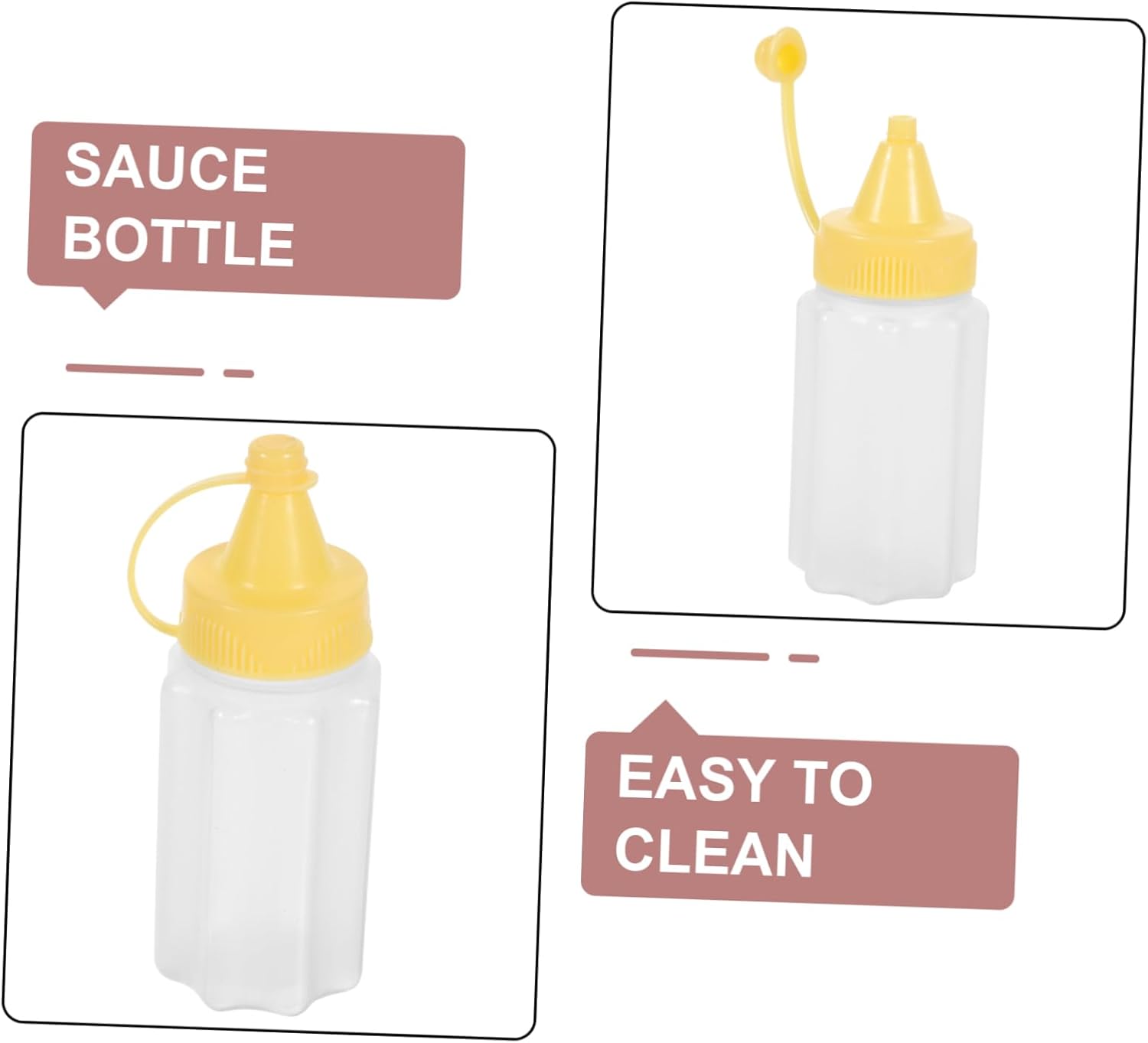 Convenient 4-Piece Salad Dressing Containers Set for Outside