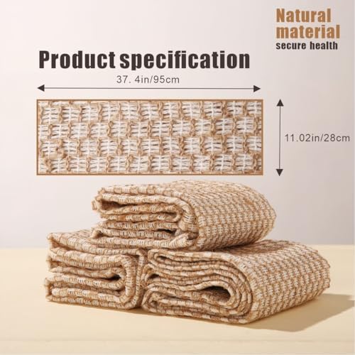 Eco-Friendly Jute Back Body Exfoliating Washcloth Towel for Men Women