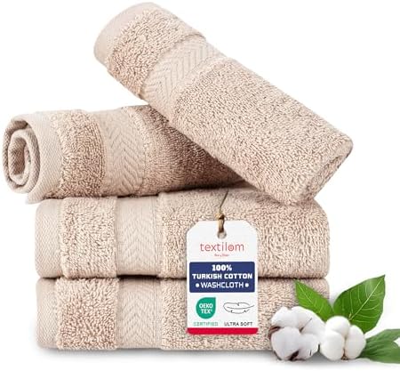 Luxurious 13x13 inch Turkish Cotton Wash Cloths