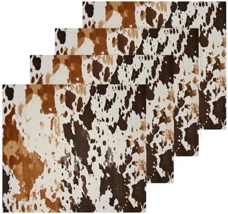 Soft Absorbent Cow Print Washcloths for Home Travel
