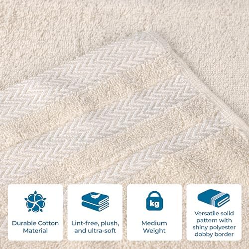 12-Piece Luxury Cotton Washcloths Set
