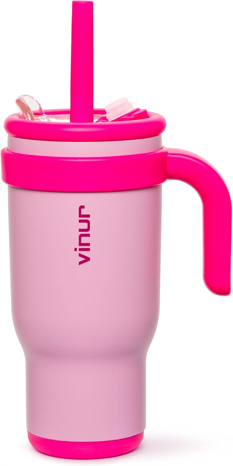 VINUR Kids Insulated Tumbler with Handle Perfect Sip