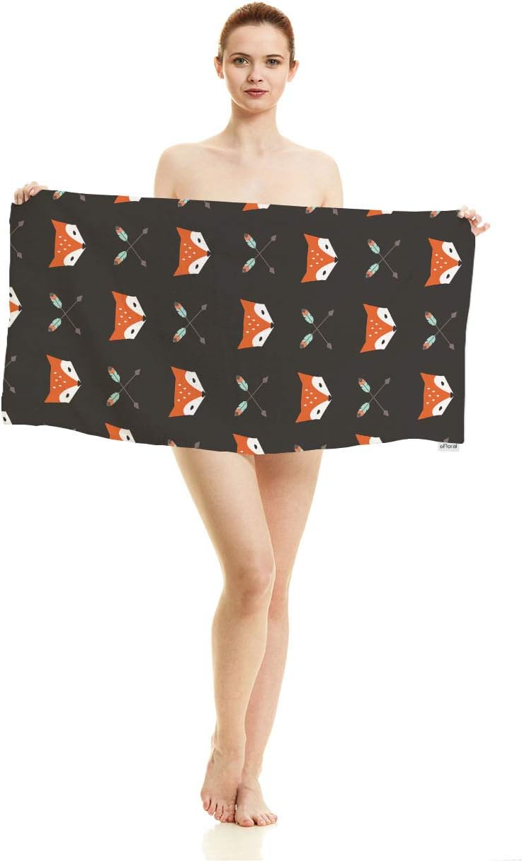 oFloral Foxes Arrows Hand Towels