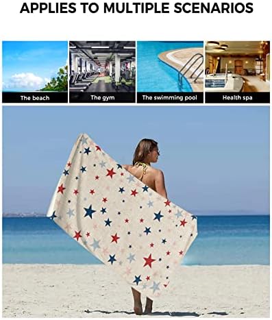 Independence Five-Pointed Star Shining 3-Piece Bath Towels Set
