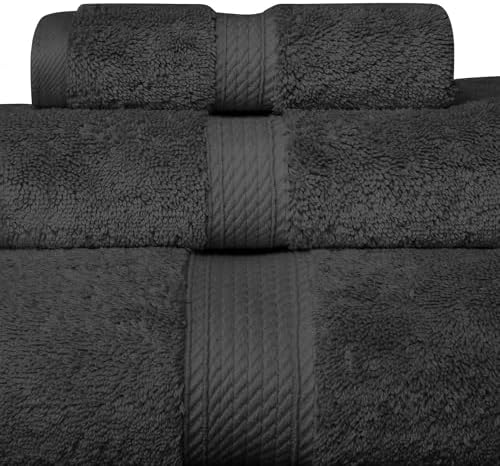 Essential Egyptian Cotton Pile Bath Towels Set for Luxury Comfort