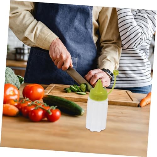 4-Piece Squeeze Bottle Set Build Your Perfect Ketchup Mustard and Dressing Dispensers