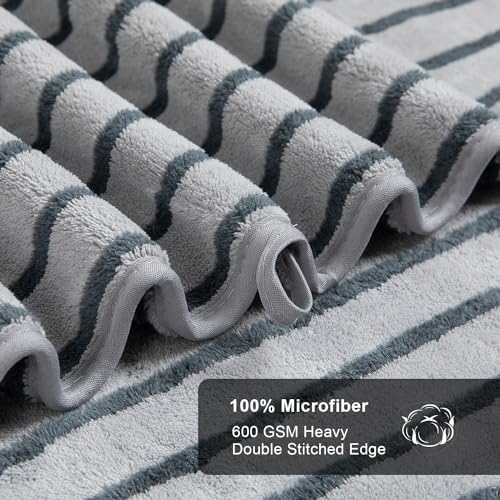 Bohobean 4-Piece Ultra-Soft Washcloth Set Microfiber Multi-Use