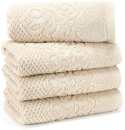 EastNBlue Galata Premium 100 Turkish Cotton Washcloths 4 Pack