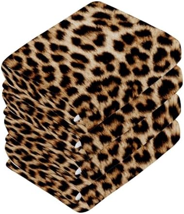 Leopard Print Bath WashCloths