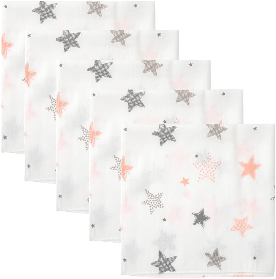 Eco-Friendly Luxurious Face Washcloths 5-Pack for Sensitive Skin