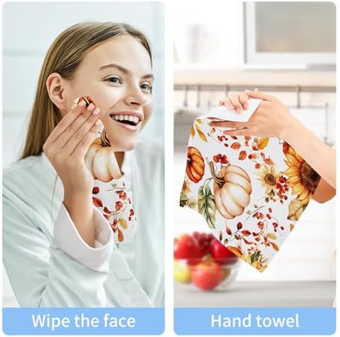autumn watercolor washcloths set - multi purpose