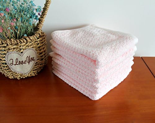Everplush Diamond Jacquard Washcloths Rose Pink 6 Count