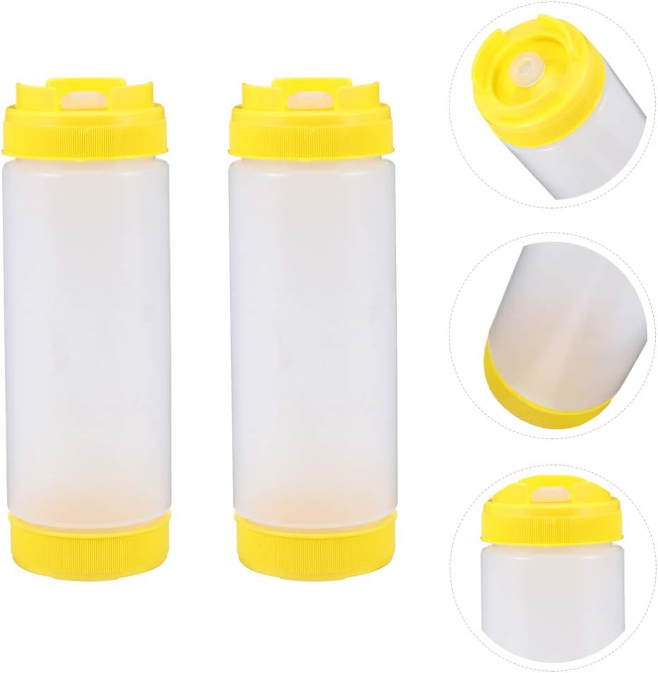 Hemoton Two-Headed Squeeze Condiment Bottles