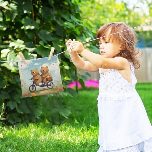 Cartoon Bear Washcloth Set