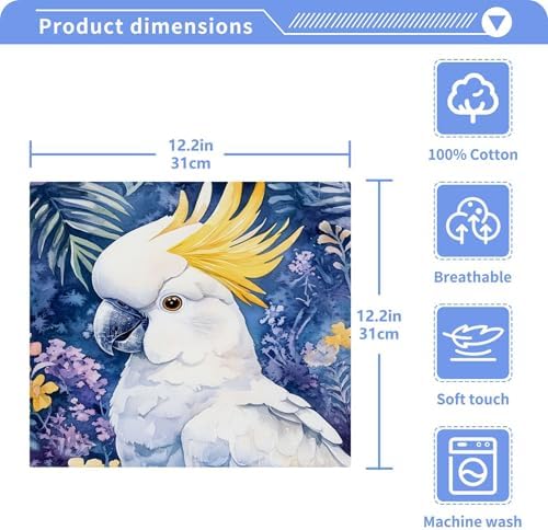 Kigai Cockatoo Washcloth 2-Pack