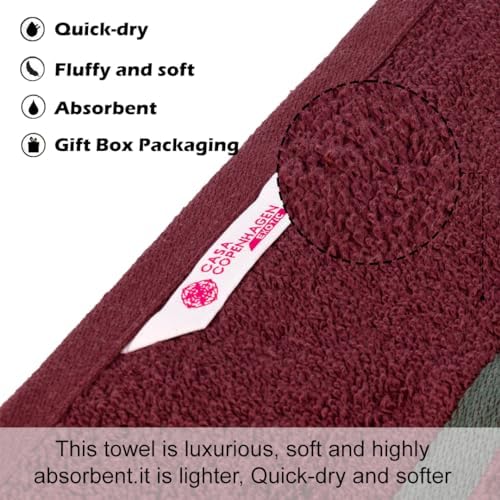 Elegant Washcloth Set Soft Egyptian Cotton 6-Piece Towels Premium Quality