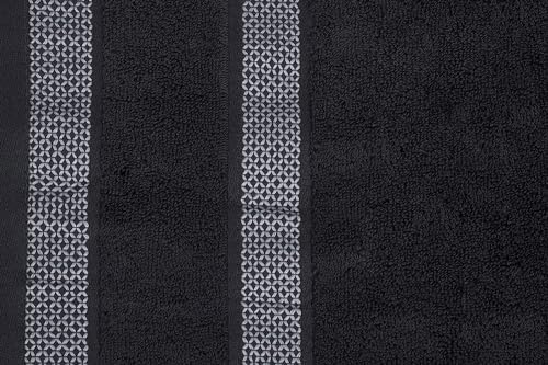 Solitaire Mix 6-Piece Cotton Towels Luxurious Family Set