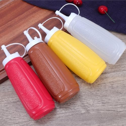 5-Piece Condiment Squeeze Bottle Set for Sauces Scented liquids
